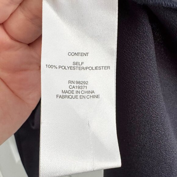 Tibi Navy Satin Slip Skirt, size XXS - Picture 6 of 8